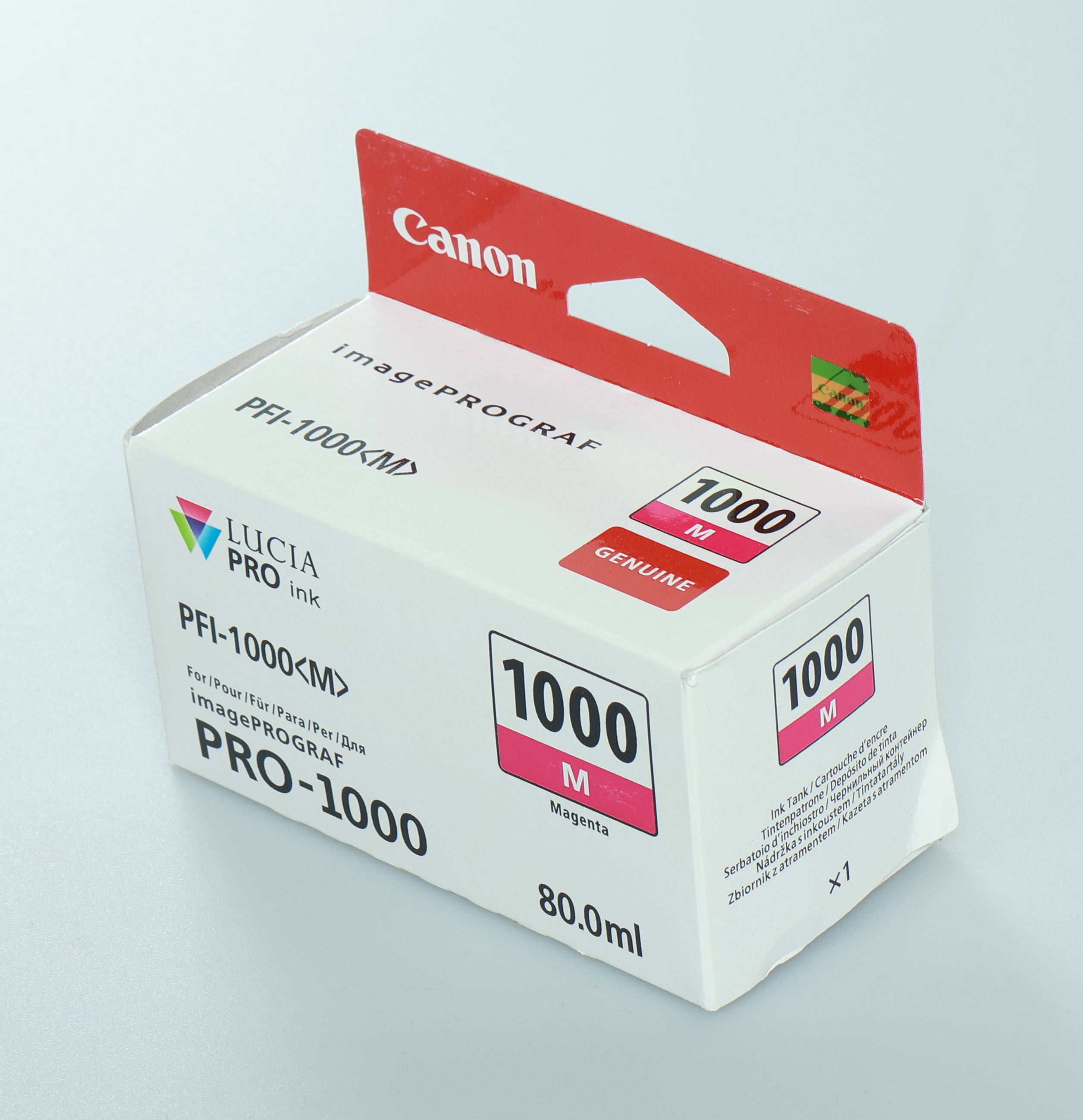 M Magenta, Canon professionel blæk til PRO 1000, 80 ml  